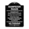 Signmission Designer Series-Residents Only Violators Prosecuted Bag Your Trash No Parking A-DES-BS-1824-9895 - alternate 1